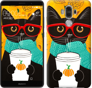 

Чехол Осенний кот для Huawei Mate 9 639855