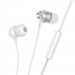 Фото Стерео Наушники Hoco M110 Encourage metal (3.5mm/1.2m) (Silver) на vchehle.ua