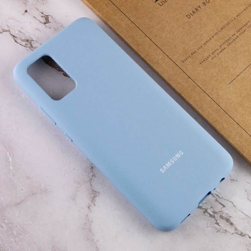 Замовити Чохол Silicone Cover Full Protective (AA) на Samsung Galaxy A02s (Блакитний / Lilac Blue) на vchehle.ua