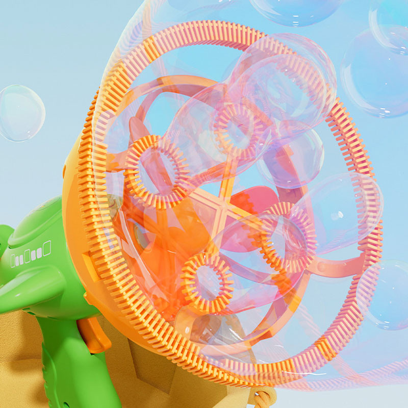 Фото Пістолет для мильних бульбашок H035 Bubble Gun з пропелером 2in1 + bottle 250ml (Green) в маназині vchehle.ua