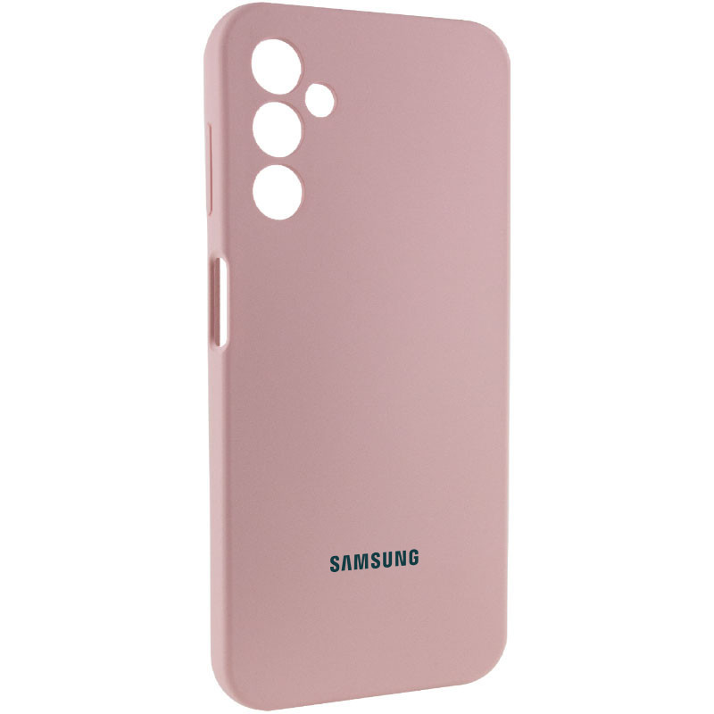 Фото Чохол Silicone Cover Lakshmi Full Camera (AAA) with Logo на Samsung Galaxy A24 4G (Рожевий / Pink Sand) на vchehle.ua