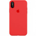 Чехол Silicone Case Full Protective (AA) для Apple iPhone X (5.8") / XS (5.8") (Красный / Red)