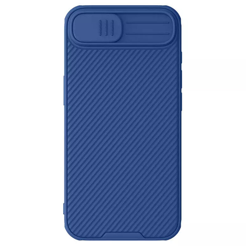 Карбоновая накладка Nillkin CamShield Pro для Apple iPhone 16e (6.1") (Blue)
