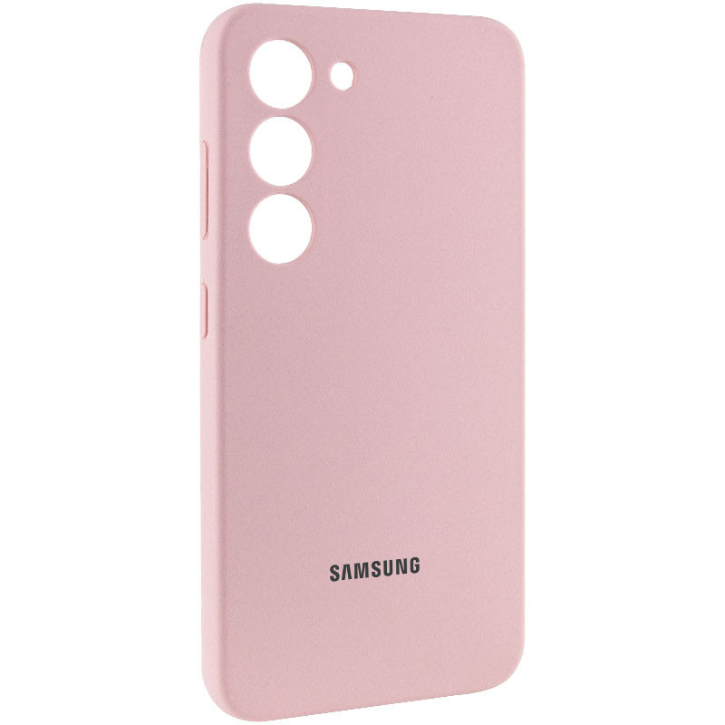 Фото Чехол Silicone Cover Lakshmi Full Camera (AAA) with Logo для Samsung Galaxy S24 (Розовый / Pink Sand) на vchehle.ua