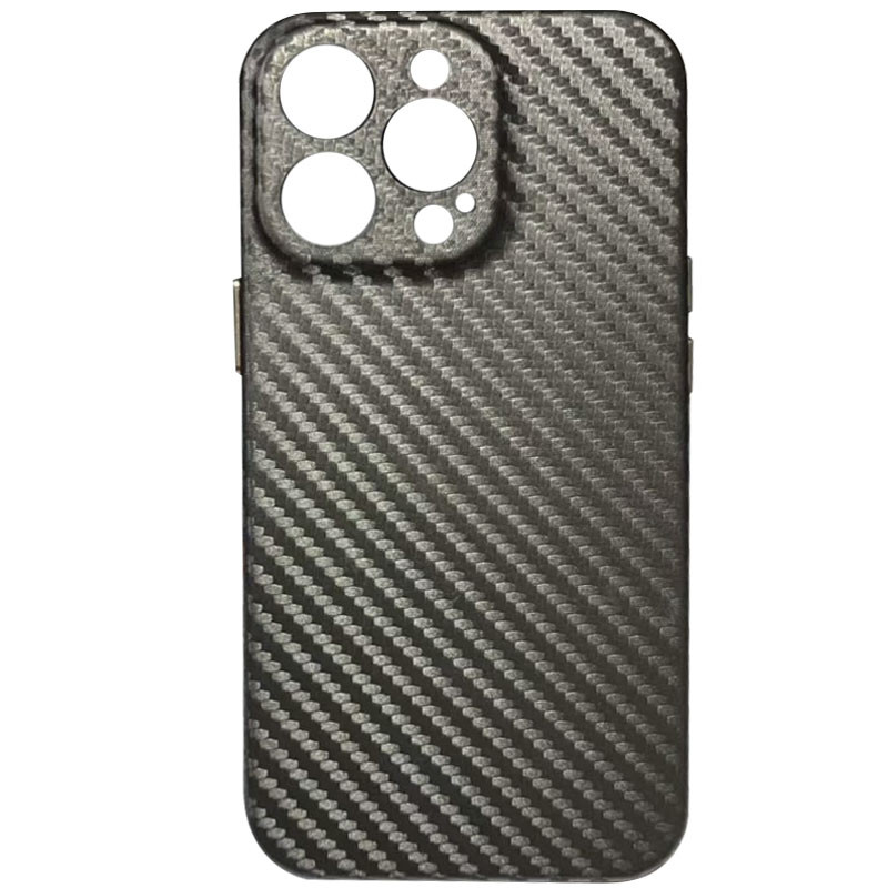 

Шкіряний чохол Leather Case Carbon series на Apple iPhone 13 Pro (6.1") (Сірий) 1192955