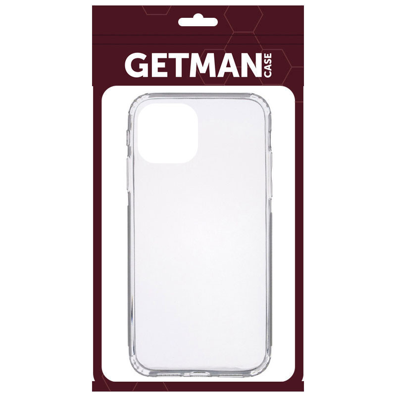 Фото TPU чохол GETMAN Clear 1,0 mm на Apple iPhone 13 Pro Max (6.7") (Прозорий (прозорий)) на vchehle.ua