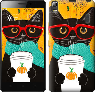 

Чохол Осінній кіт на Lenovo A7000 581028