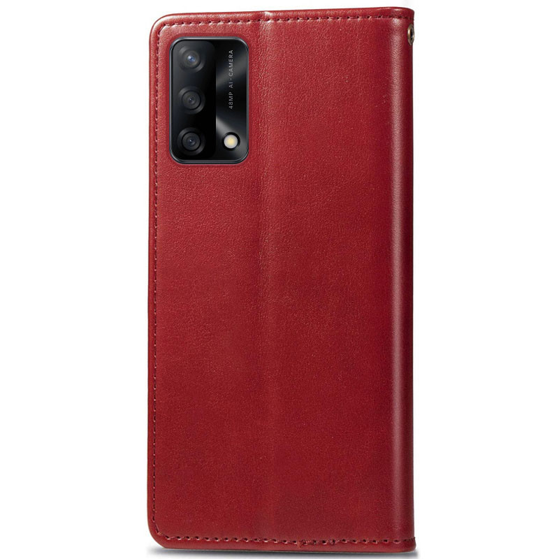 Фото Кожаный чехол книжка GETMAN Gallant (PU) для Oppo A74 4G (Красный) на vchehle.ua