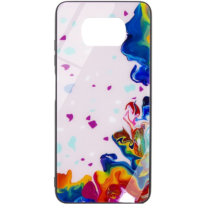 TPU+Glass чохол Diversity на Xiaomi Poco X3 NFC / Poco X3 Pro (Stains multicolored)
