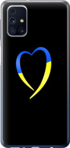 Чехол Жёлто-голубое сердце для Samsung Galaxy M31s M317F