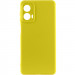 Чохол Silicone Cover Lakshmi Full Camera (AA) на Motorola Moto G24 (Жовтий / Flash)