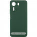 Чохол TPU GETMAN Liquid Silk Full Camera на Xiaomi Redmi 13C / Poco C65 (Зелений / Dark green)