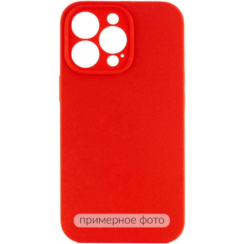 Чехол Silicone Case Full Camera Protective (AA) NO LOGO для Apple iPhone 16 (6.1") (Красный / Red)