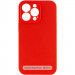 Чехол Silicone Case Full Camera Protective (AA) NO LOGO для Apple iPhone 16 (6.1") (Красный / Red)