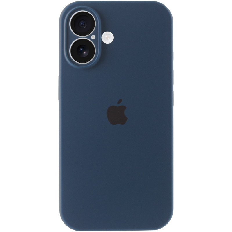 Фото Чохол Silicone Case Full Camera Protective (AA) на Apple iPhone 16 (6.1") (Синій / Abyss Blue) на vchehle.ua