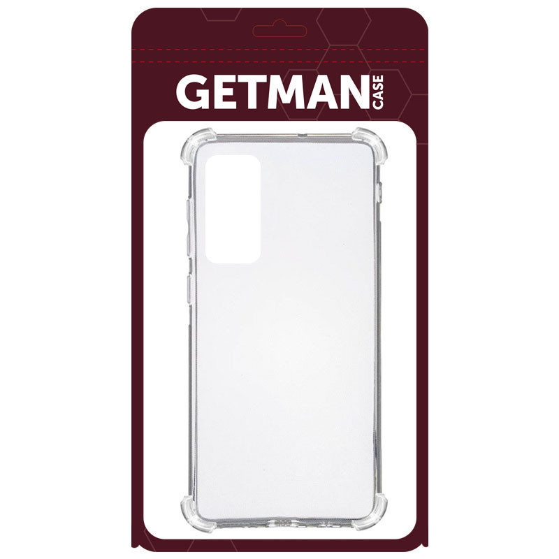 Фото TPU чохол GETMAN Ease logo посилені кути на Samsung Galaxy S20 FE (Прозорий / Transparent) на vchehle.ua