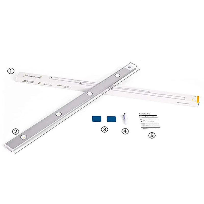Фото Аккумуляторная LED лампа MZ-L1602 350mAh (40*10*200mm) с датчиком движения (White) в магазине vchehle.ua