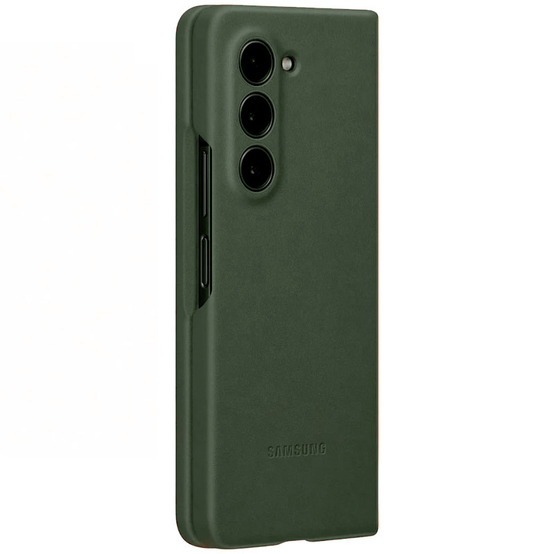 Фото Шкіряний чохол Leather Case (AAA) на Samsung Galaxy Z Fold5 (Green) на vchehle.ua