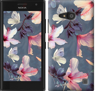 

Чехол Нарисованные цветы для Nokia Lumia 730 596471