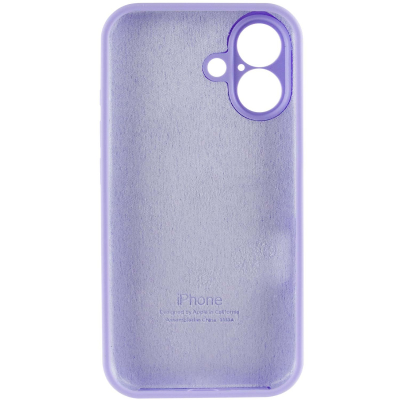 Купить Чехол Silicone Case Full Camera Protective (AA) для Apple iPhone 16 (6.1") (Сиреневый / Dasheen) на vchehle.ua