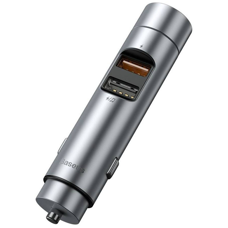 АЗУ FM модулятор Baseus Energy Column (5V/3.1A) 2USB (CCNLZ)