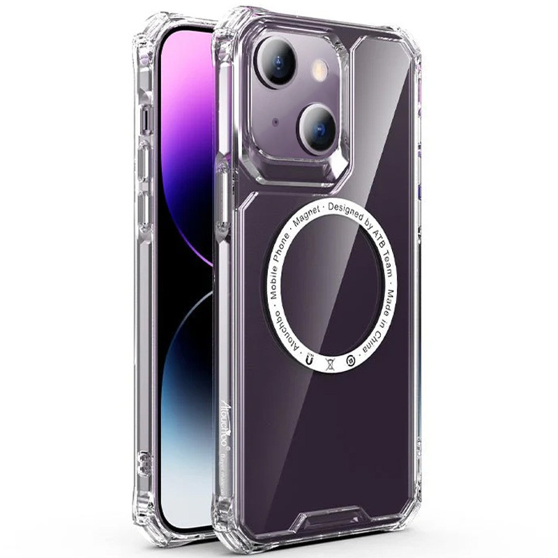 Чехол TPU Gorilla with Magnetic Safe для Apple iPhone 14 (6.1") (Clear)