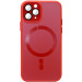 Чехол TPU+Glass Sapphire Midnight with Magnetic Safe для Apple iPhone 13 Pro (6.1") (Красный / Red)