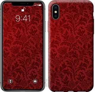 

Чехол Чехол цвета бордо для iPhone XS (5.8") 672547