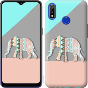 

Чехол Узорчатый слон для Realme 3 921410