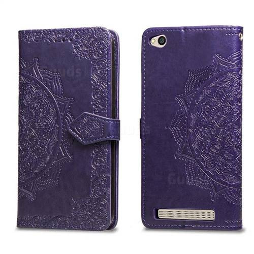Фото Кожаный чехол-книжка Art Case с визитницей для Xiaomi Redmi 4a (Фиолетовый) в магазине vchehle.ua