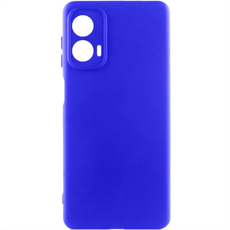 Чохол Silicone Cover Lakshmi Full Camera (AA) на Motorola Moto G85 (Синій / Iris)