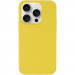 Чехол Silicone Case Full Protective (AA) NO LOGO для Apple iPhone 16 Pro (6.3") (Желтый / Yellow)