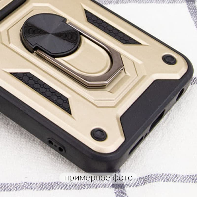 Ударостійкий чохол Camshield Serge Ring на Xiaomi Redmi Note 9s / Note 9 Pro / 9 Pro Max (Золотий) в магазині vchehle.ua