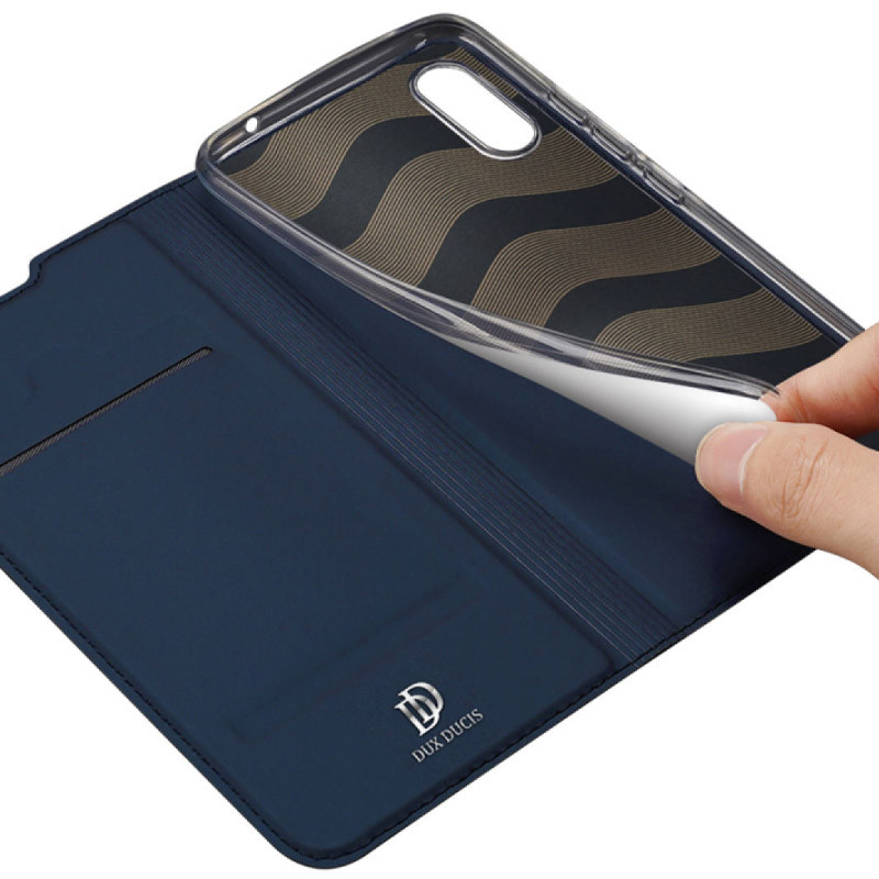 Фото Чехол-книжка Dux Ducis с карманом для визиток для Xiaomi Redmi 9A (Синий) на vchehle.ua