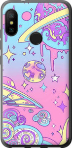 Чехол Розовая галактика для Xiaomi Redmi 6 Pro