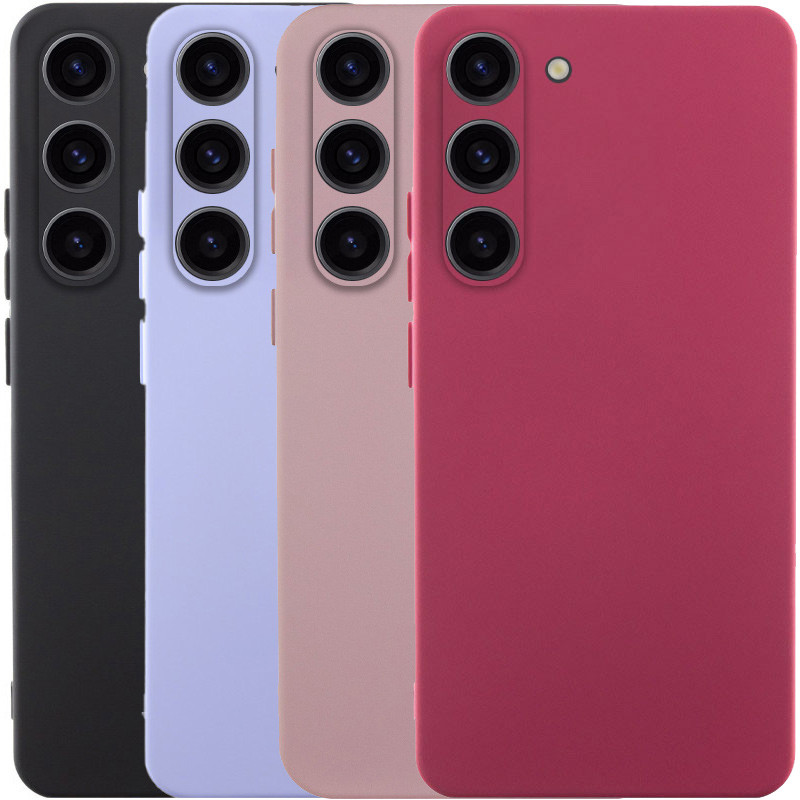 Чехол TPU GETMAN Liquid Silk Full Camera для Samsung Galaxy S23