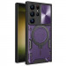 Фото Ударопрочный чехол Bracket case with Magnetic для Samsung Galaxy S24 Ultra (Purple) на vchehle.ua