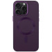 Кожаный чехол Bonbon Leather Metal Style with Magnetic Safe для Apple iPhone 13 Pro (6.1") (Фиолетовый / Dark Purple)