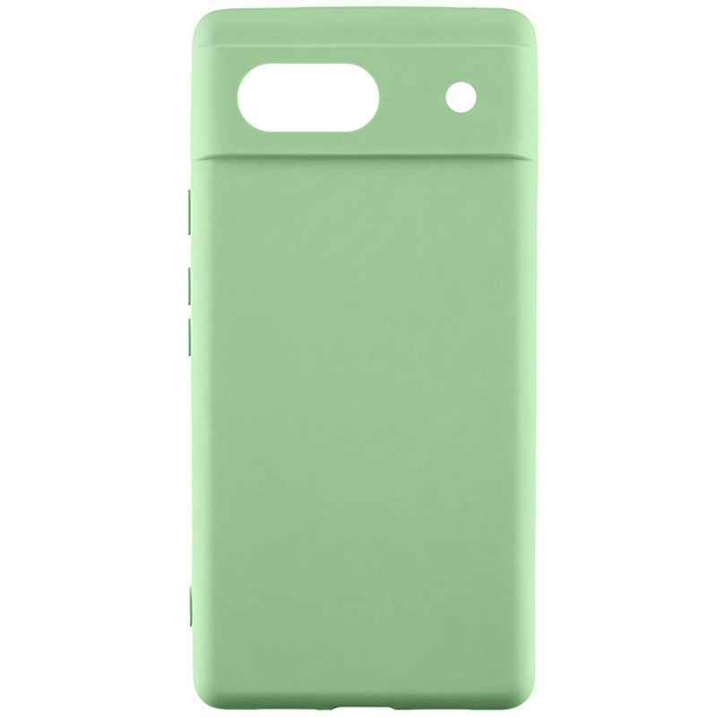 Чехол Silicone Cover Lakshmi Full Camera (AAA) для Google Pixel 7a (Мятный / Mint)