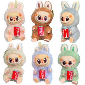 Игрушка - брелок Labubu monsters Pop Mart Big model Coca-Cola Colab