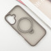 Фото TPU+PC чохол Metal Buttons with Magnetic Safe Colorful HQ Ring для Apple iPhone 16 (6.1") (Grey) на vchehle.ua