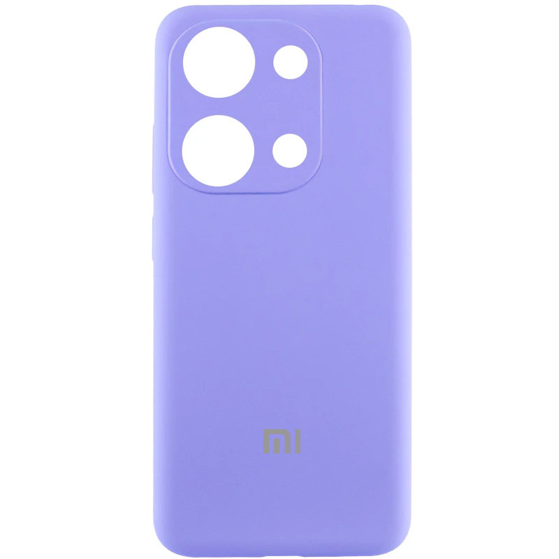 Чехол Silicone Cover Lakshmi Full Camera (AA) with logo для Xiaomi Poco X6 / Note 13 Pro 5G (Сиреневый / Dasheen)