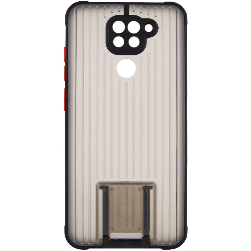 

TPU+PC чехол Bracket для Xiaomi Redmi Note 9 / Redmi 10X (Черный) 1210267