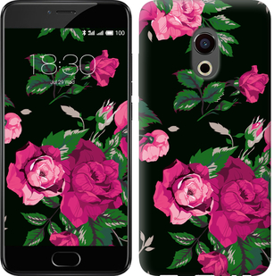 

Чохол Троянди на чорному тлі на Meizu Pro 6 547028