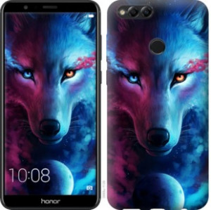 Чохол Арт-вовк на Huawei Honor 7X