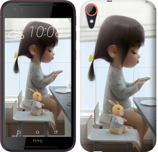 

Чехол Милая девочка с зайчиком для HTC Desire 830 636501