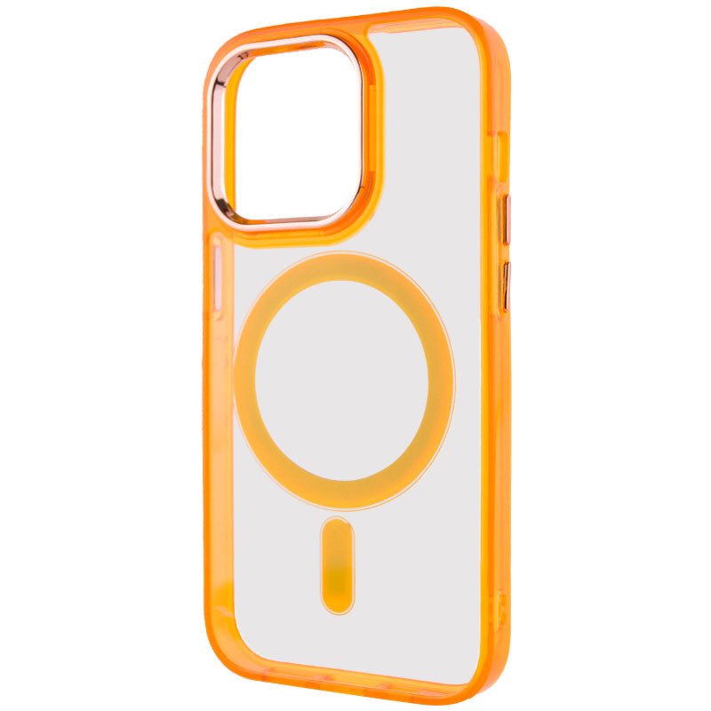 Фото Чехол TPU Iris with Magnetic safe для Apple iPhone 14 Pro (6.1") (Оранжевый) в магазине vchehle.ua