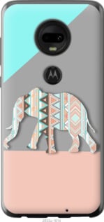 

Чехол Узорчатый слон для Motorola Moto G7 Plus 704199