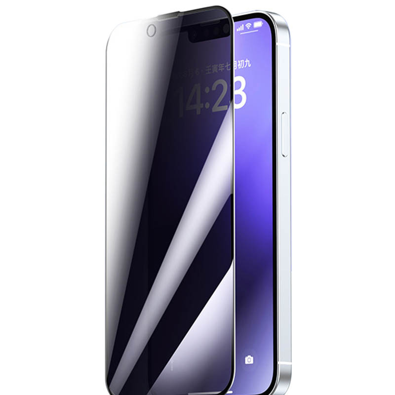 Купити Захисне скло Remax 3D Privacy (GL-27) на Apple iPhone 13 / 13 Pro / 14 / 16e (6.1") (Чорний) на vchehle.ua