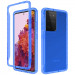 Чохол TPU + PC Full Body з захистом 360 на Samsung Galaxy S21 Ultra (Синій)